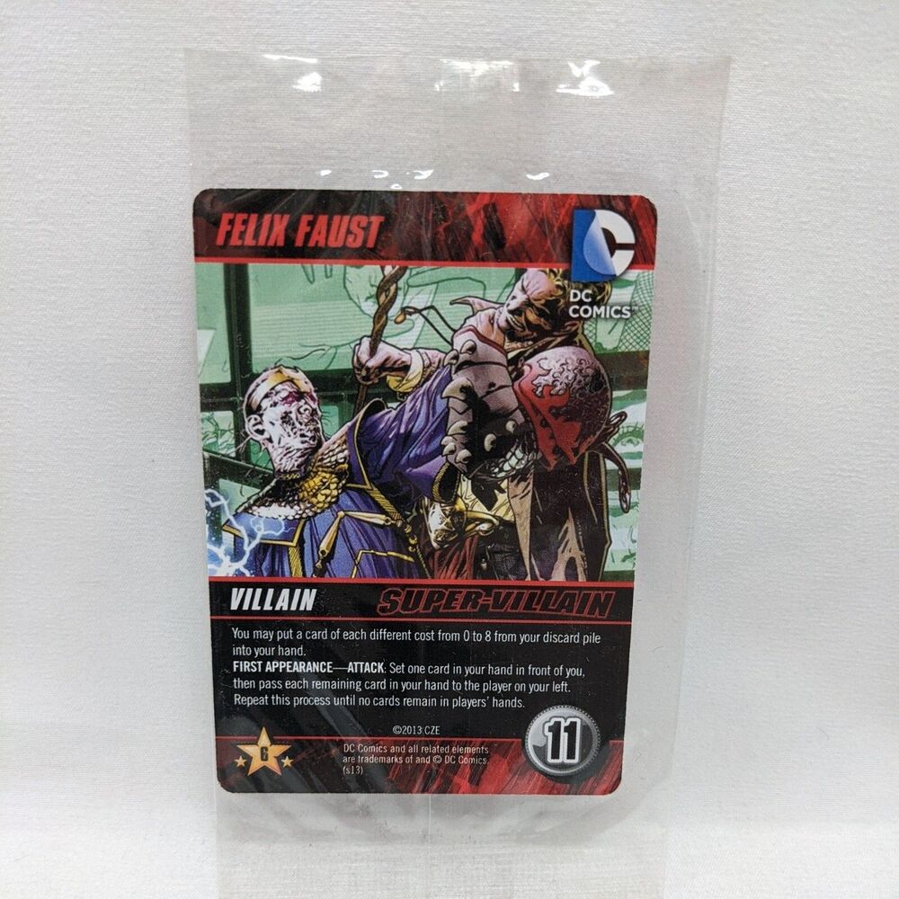 DC Comics Deck Building Felix Faust Promo Super-Villain Card